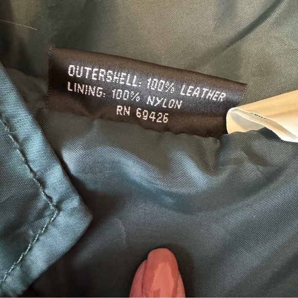 Vintage 80s Wilsons Green Suede Vest Leather Western Rockabilly Tailored medium - Picture 6 of 6